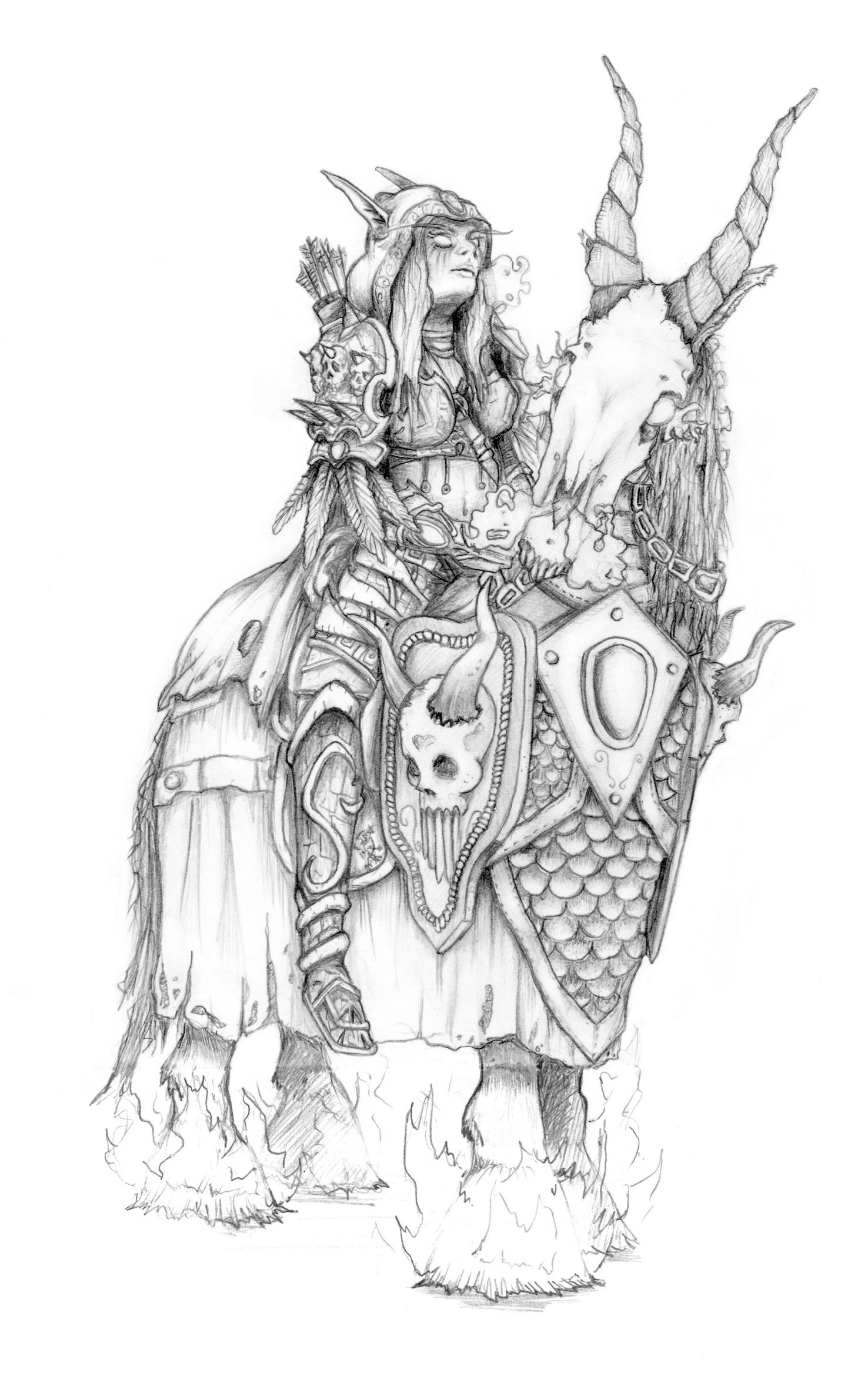 1476x2348 Warcraft Drawing, Pencil, Sketch, Colorful, Realistic Art Images - Warcraft Sketch