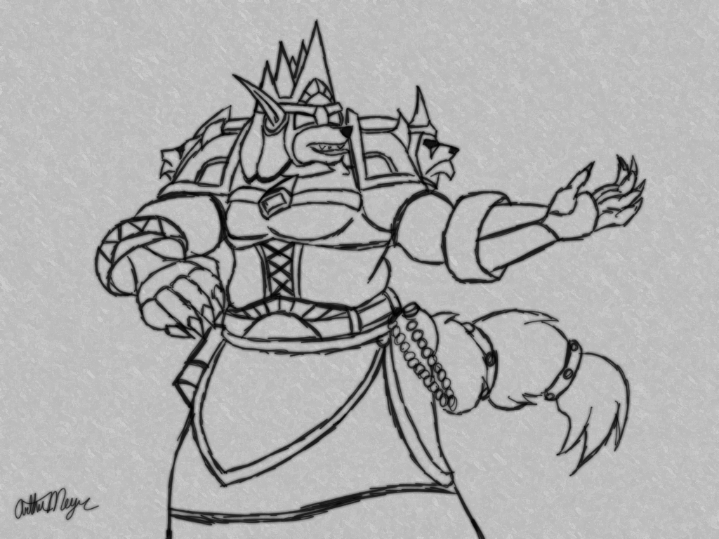 1024x768 Warcraft Sketch - Warcraft Sketch