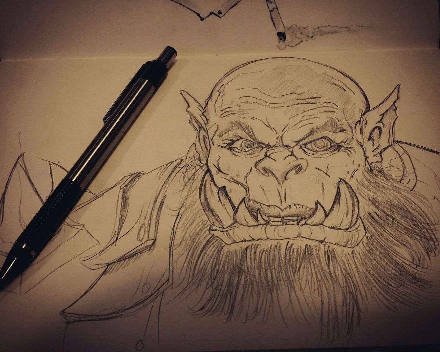 1441x1152 Warcraft Sketch - Warcraft Sketch
