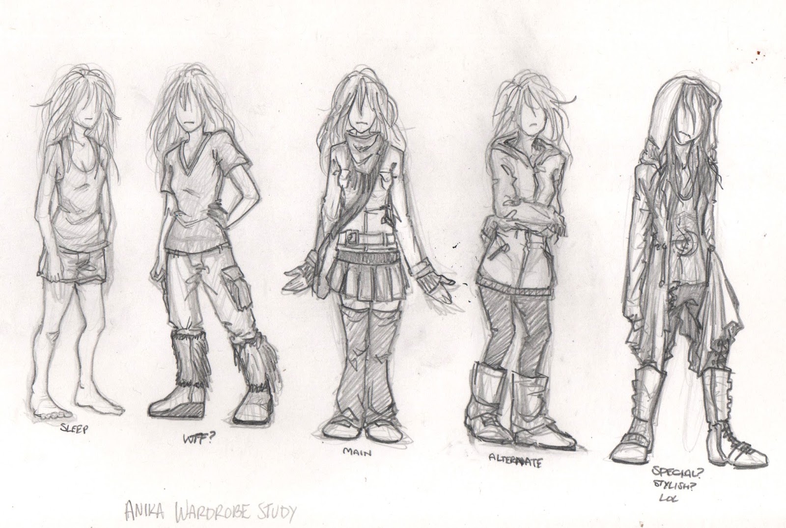 1600x1075 Visual Obscura Wardrobe Sketch Study - Wardrobe Sketch