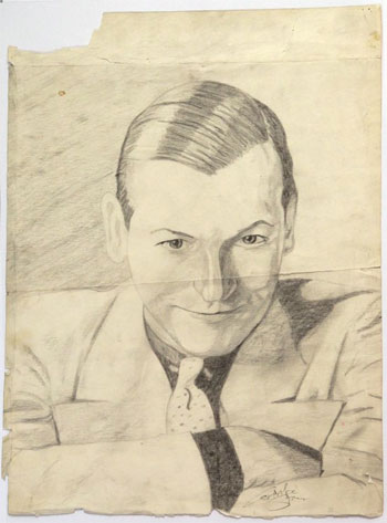 350x473 Andy Warhol Andy Fields Sketch - Warhol Sketches