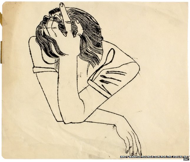 645x549 Bbc News - Warhol Sketches