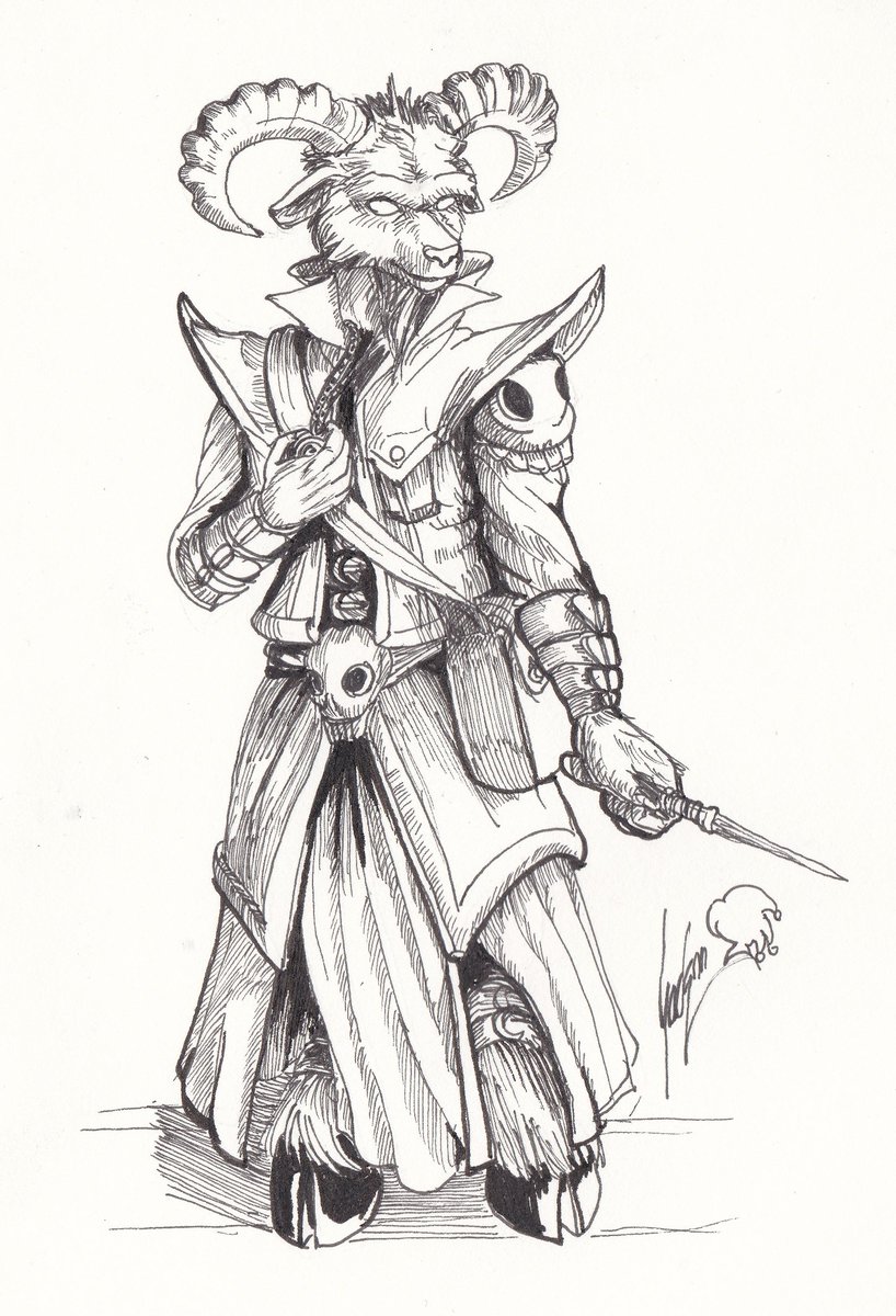 Warlock Sketch at PaintingValley.com | Explore collection of Warlock Sketch