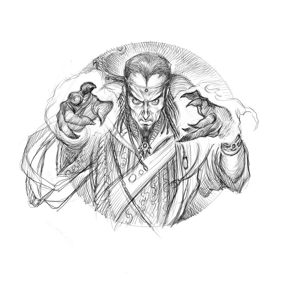1000x939 Warlock Sketch Pelenhar Illustrators And Sketches - Warlock Sketch