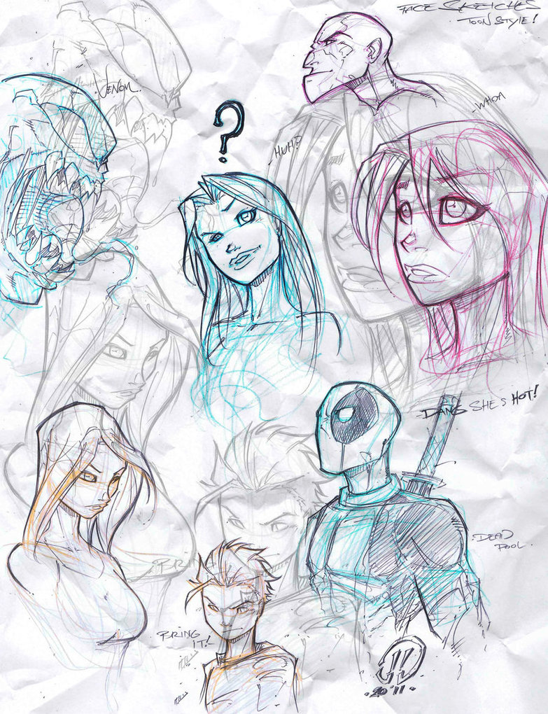 783x1020 Quick Warm Up Sketches By Joeyvazquez - Warm Up Sketches