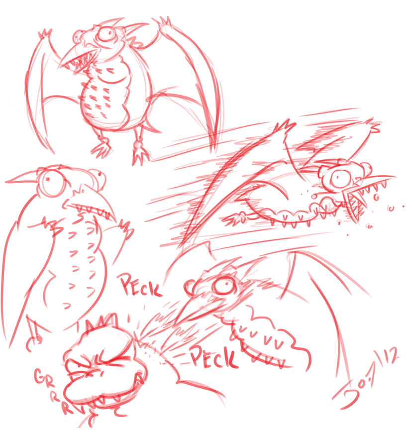832x864 Rodan Warm Up Sketches! - Warm Up Sketches