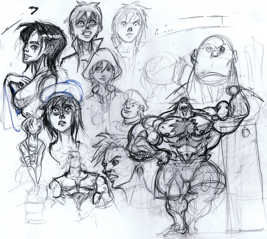900x805 Warm Up Sketches 3 By Mikewinn - Warm Up Sketches