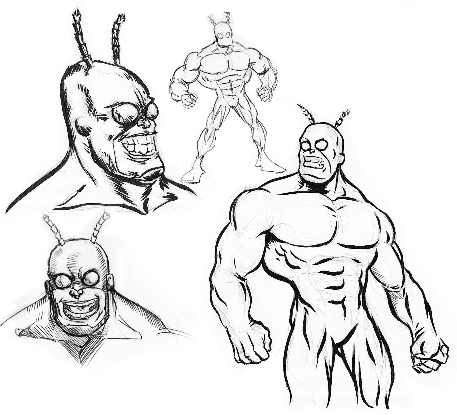 1600x1453 Pretty Good Blog Warm Up Sketches The Tick - Warm Up Sketches