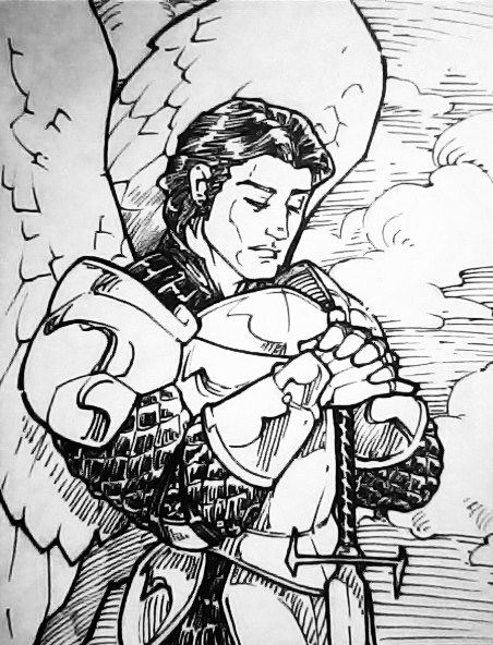 452x592 Pin By Flare On Characters Angel Sketch, Warrior - Warrior Angel Sketch