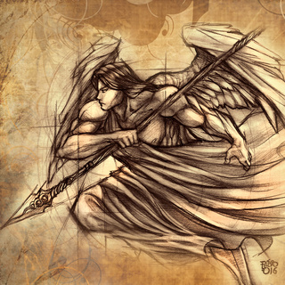 320x320 Another Angel Warrior^^ - Warrior Angel Sketch