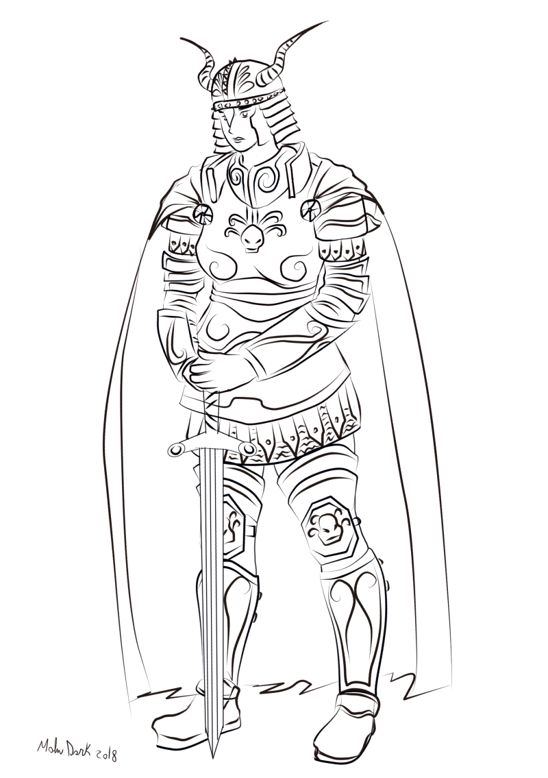 800x1135 My Sketch Book Warrior Girl Sketch - Warrior Girl Sketch