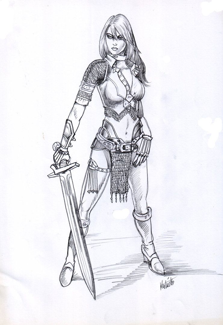 741x1079 Pin By Norman Cory On Fantasy In 2018 Magic Fairy - Warrior Girl Sketch