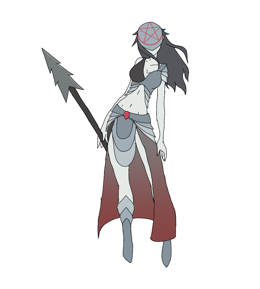 900x1000 Warrior Girl 2 - Warrior Girl Sketch