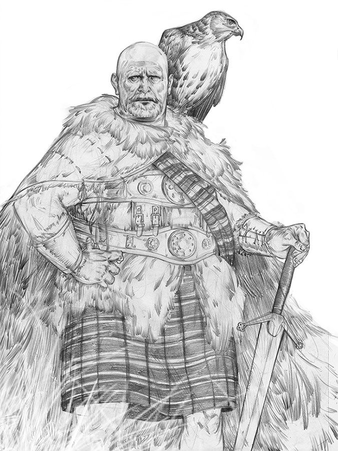 675x900 Gallowglass Warrior Sketch By Dustsplat Character - Warrior Sketch