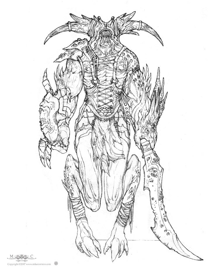 750x924 Underwater Warrior Sketch 02 By Mikecorriero - Warrior Sketch