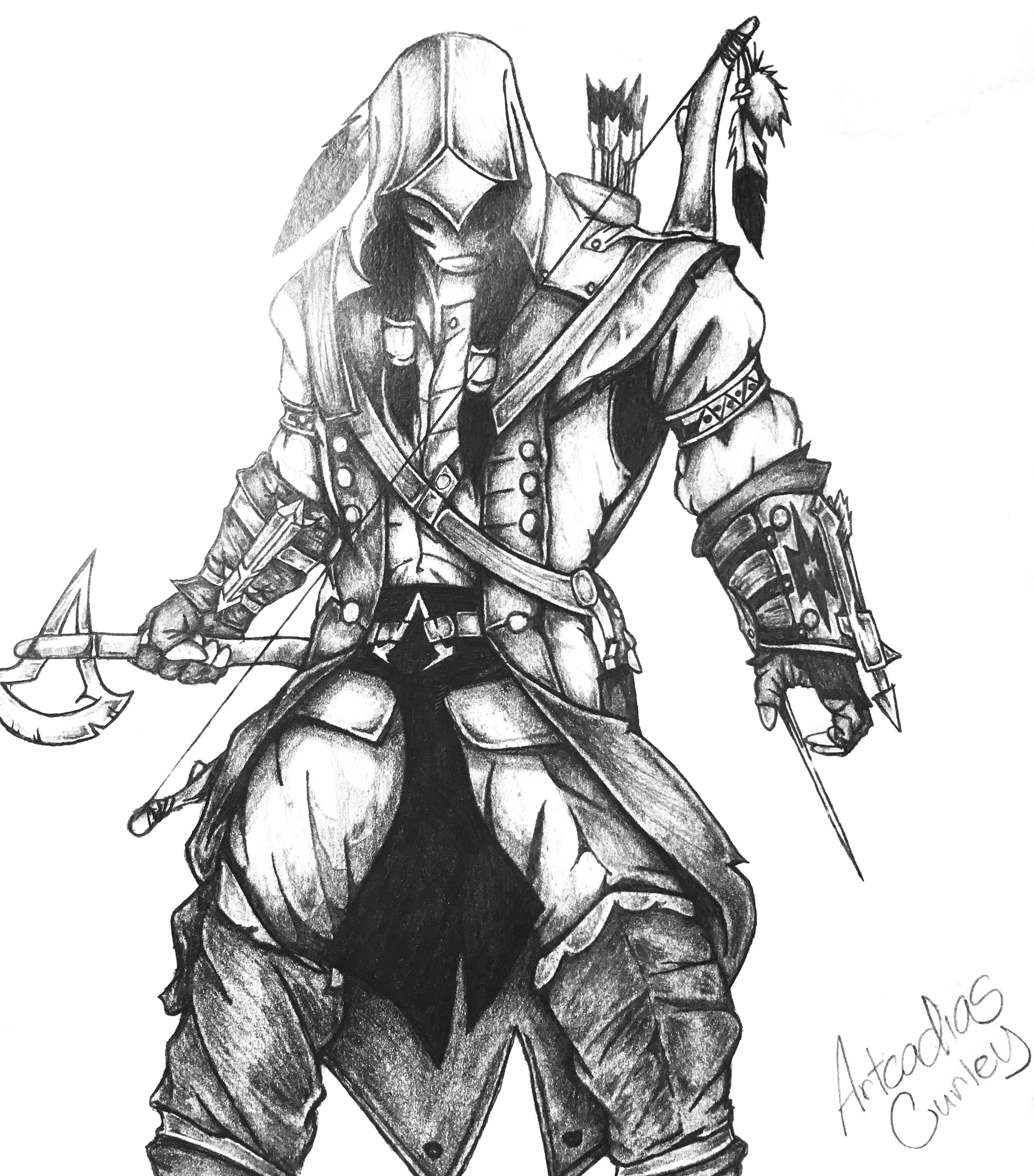 Warrior Sketch at PaintingValley.com | Explore collection of Warrior Sketch