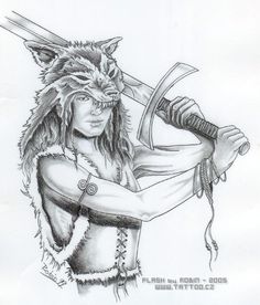 Warrior Woman Sketch