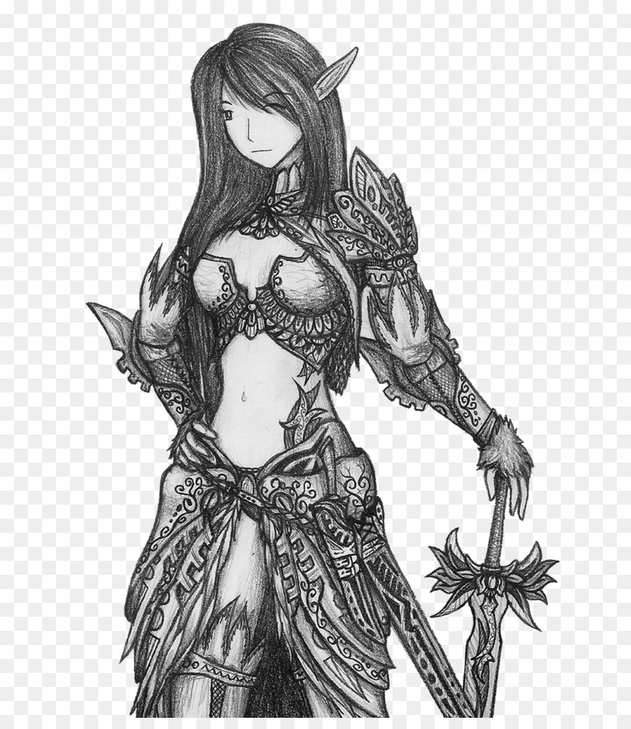 900x1040 Christmas Elf Drawing Santa Claus Female - Warrior Woman Sketch
