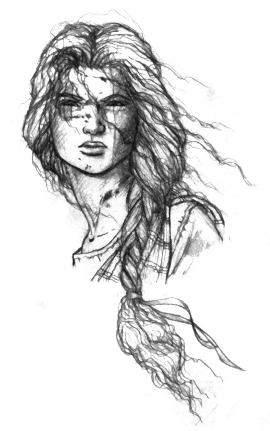 537x856 Amazon Warriors - Warrior Woman Sketch