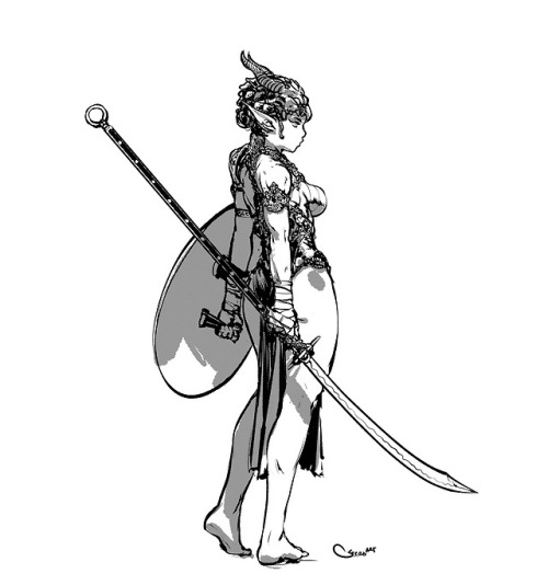 500x534 Woman Warrior Drawing Tumblr - Warrior Woman Sketch