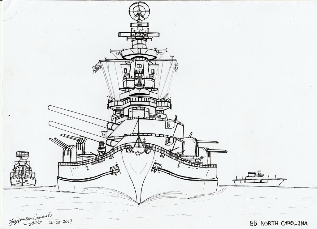 Warship Sketch at PaintingValley.com | Explore collection of Warship Sketch