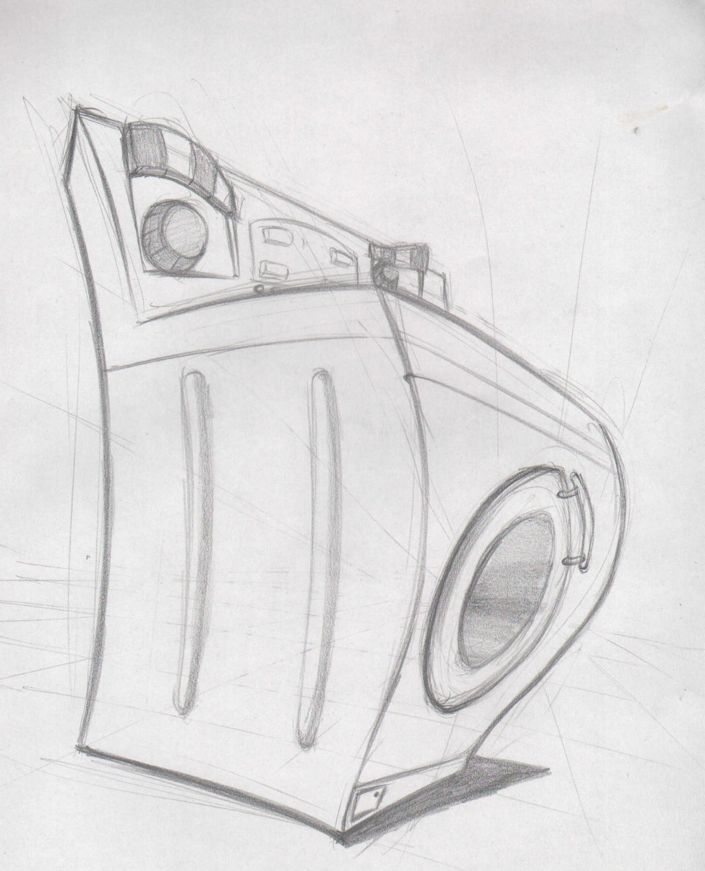 1024x1265 Comiccon Sketch - Washing Machine Sketch