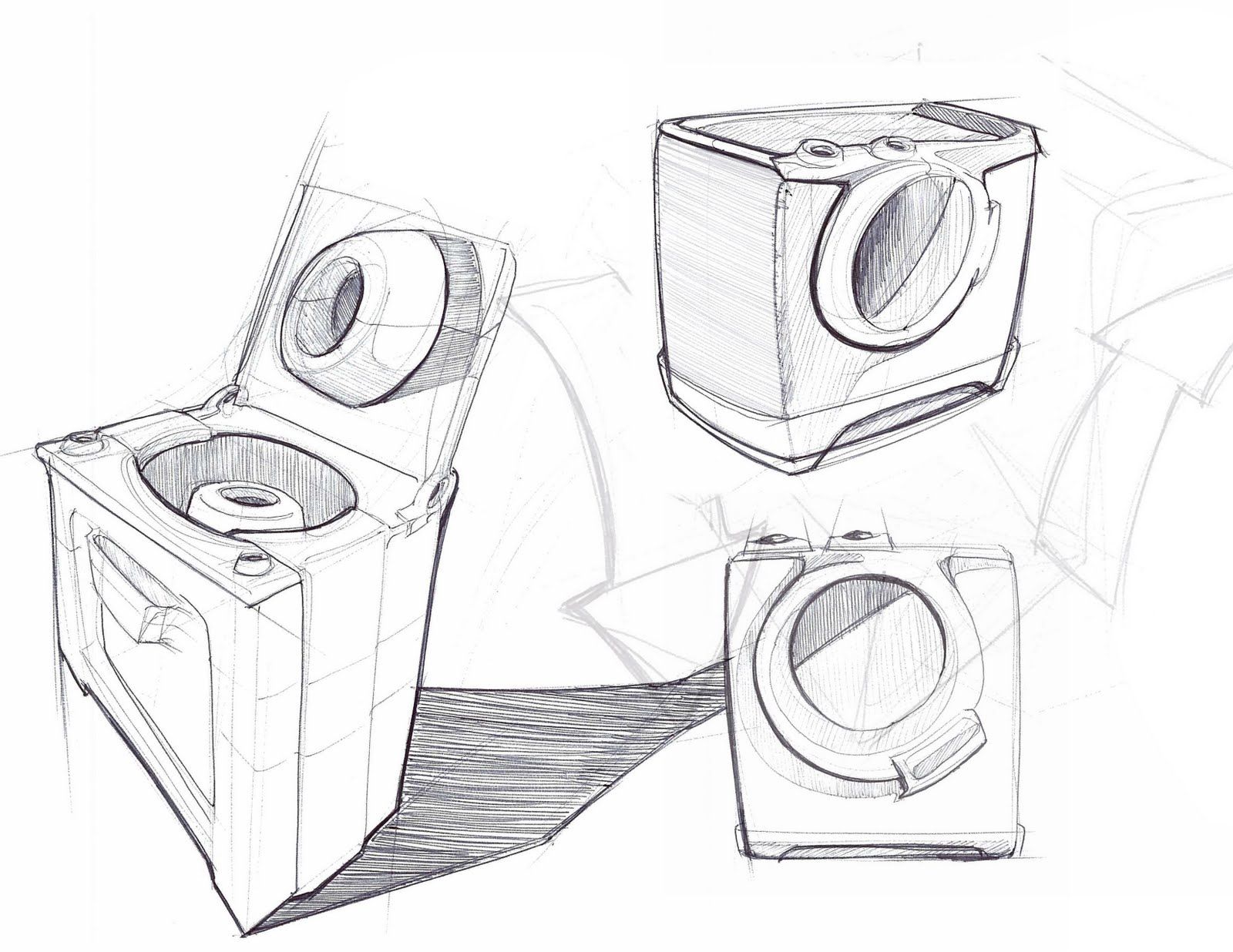 1600x1236 Sketch Heavy Washing Machines Bocetos Sketches - Washing Machine Sketch