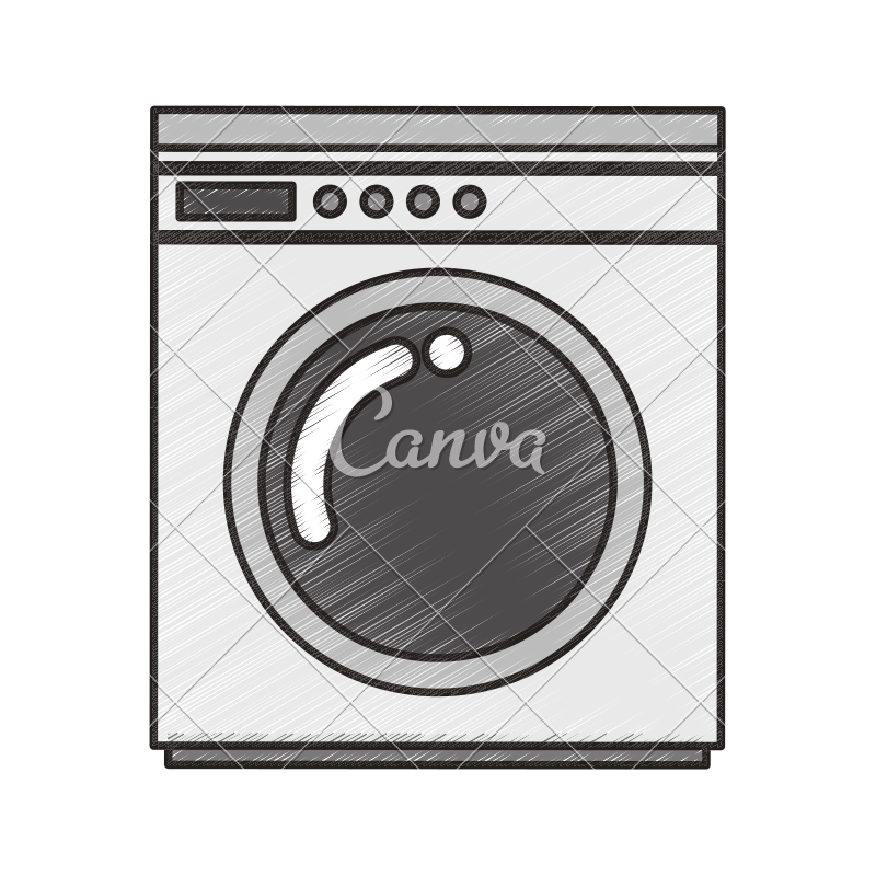 800x800 Washing Machine Sketch - Washing Machine Sketch