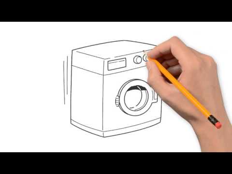 480x360 Washing Machine Things To Draw In Pencil Step By Step - Washing Machine Sketch