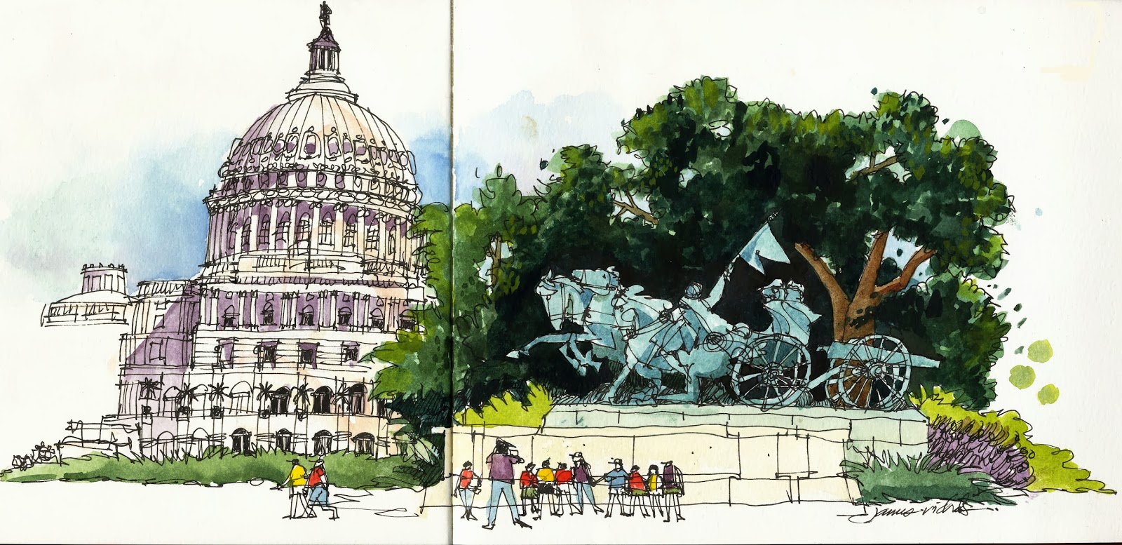 1600x777 Thoughts While Sketching In Washington D.c. Urban Sketchers - Washington Dc Sketch