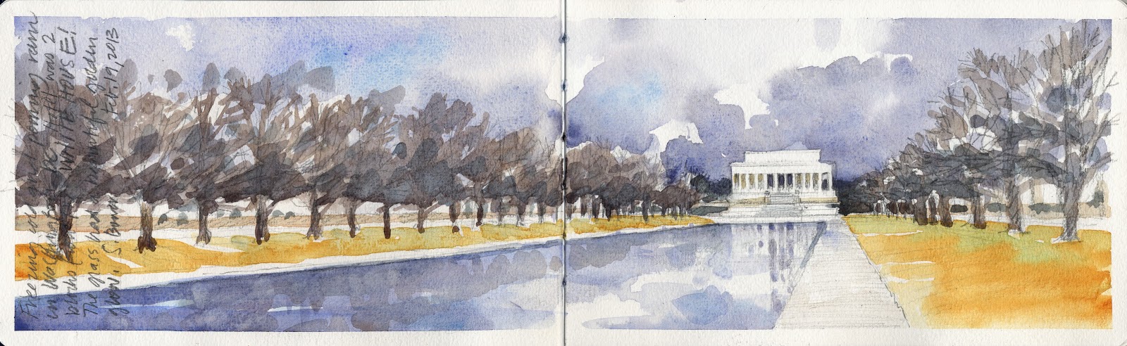 1600x492 Urban Sketchers Seattle Washington Dc Last Week - Washington Dc Sketch