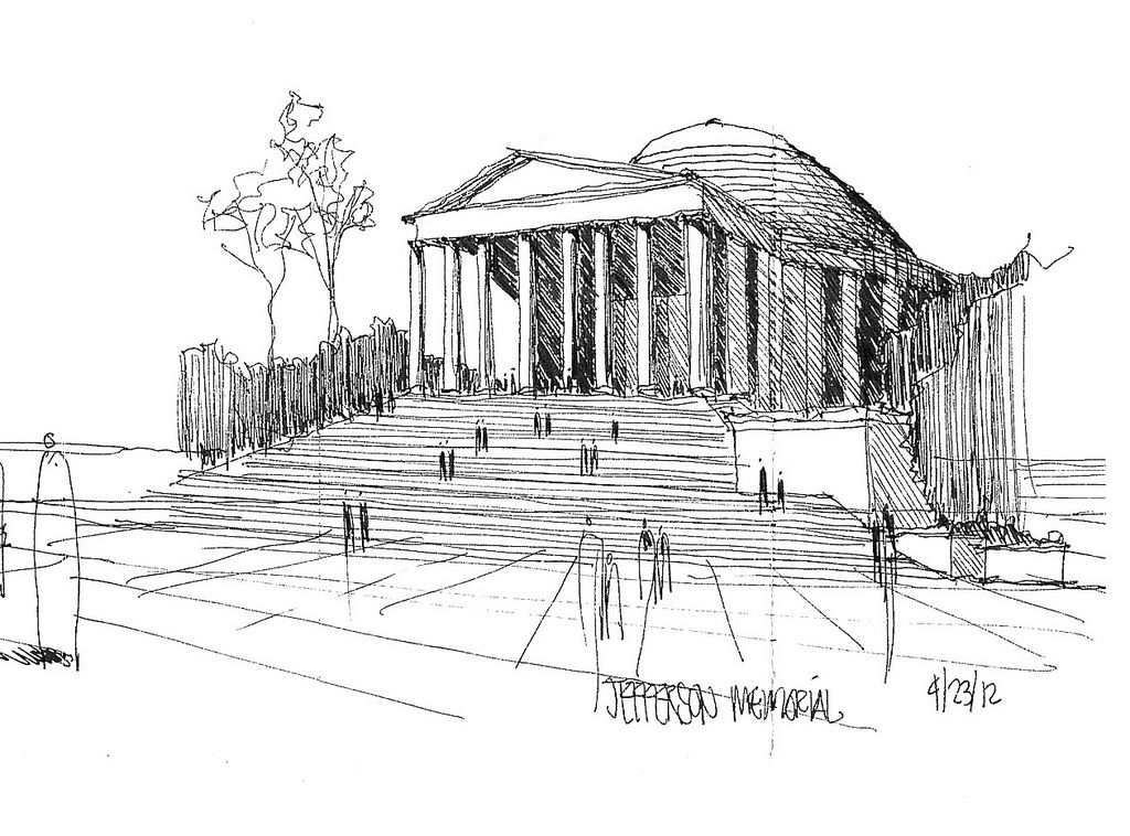 1024x758 Washington Dc Architectural Sketch Amp Drawing - Washington Dc Sketch
