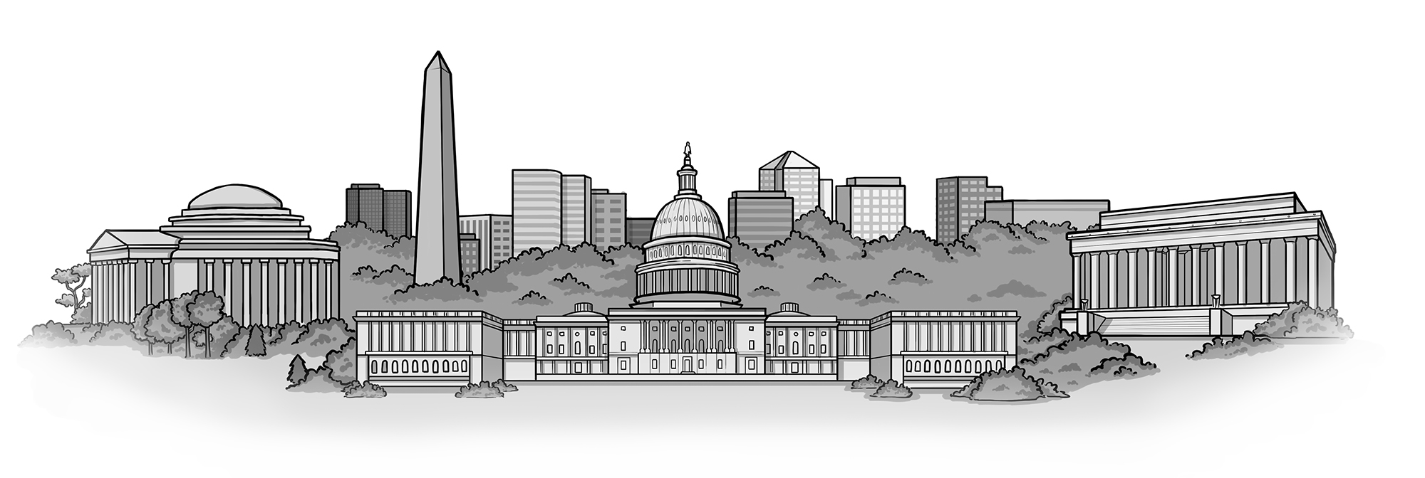 2000x672 Washington Dc Graphic Recording For Live Events, The Sketch Effect - Washington Dc Sketch