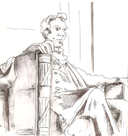 434x460 Washington Dc Sketchbookfactory - Washington Monument Sketch