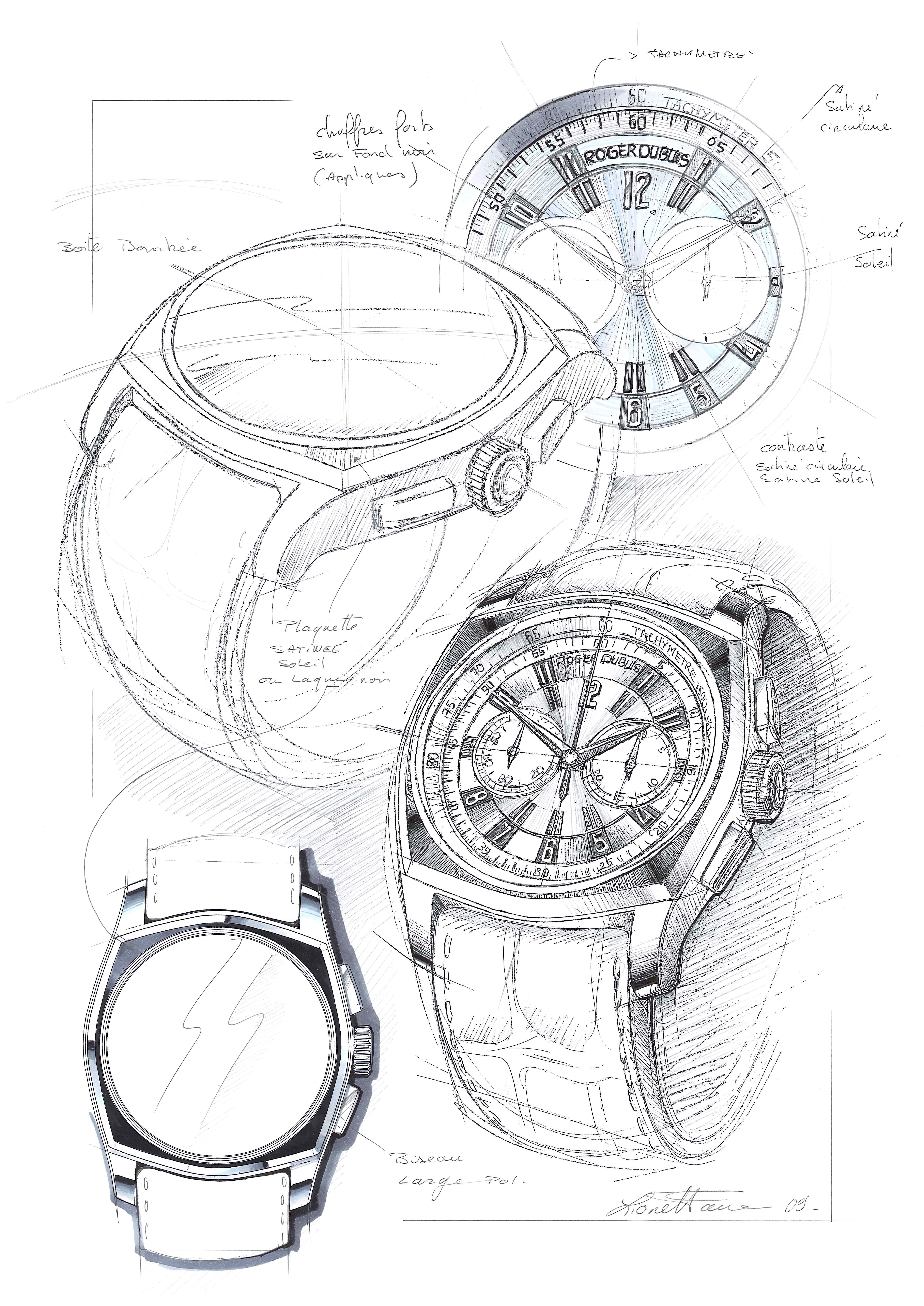 Watch Design Sketches at PaintingValley.com | Explore collection of