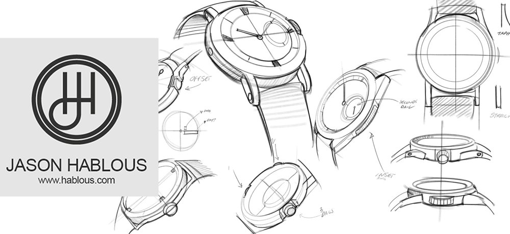 1000x459 Client Mark Watches, Australia Hablous - Watch Design Sketches