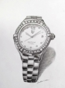 221x300 Art Gallery - Watch Pencil Sketch
