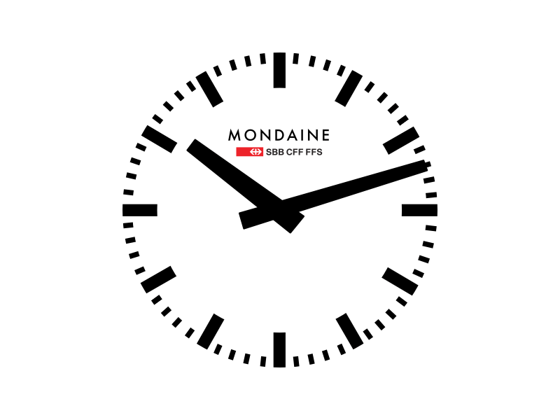 800x600 Mondaine Watch Face Template Sketch Freebie - Watch Sketch