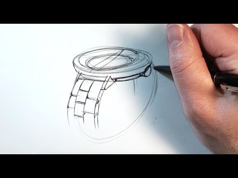 480x360 Yo! C77 Sketch Drawing A Watch In Perspective - Watch Sketch