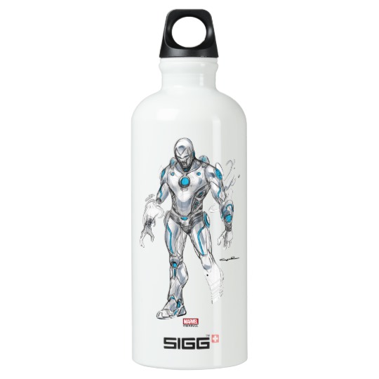 540x540 Superior Iron Man Sketch Water Bottle Zazzle.ca - Water Bottle Sketch