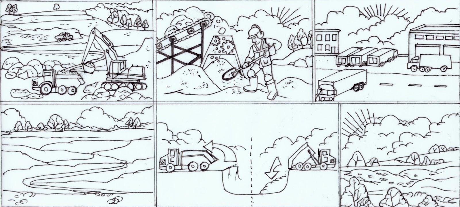 1600x722 Water Feature Installation Story Book - Water Conservation Sketch