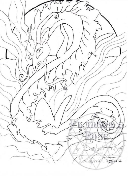 508x700 Sketch Fest! - Water Dragon Sketch