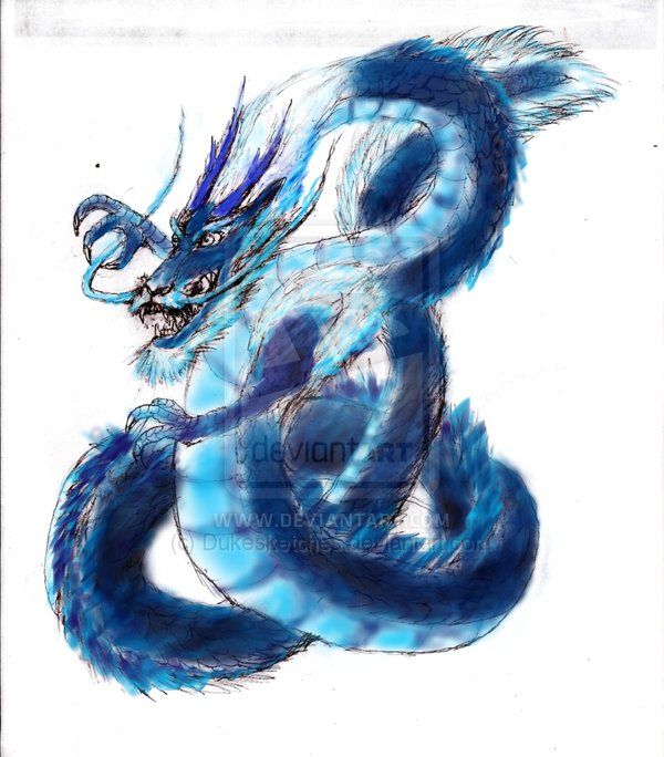 600x684 Japanese Water Dragon Sketch By Dukesketches - Water Dragon Sketch