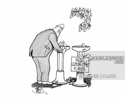 400x325 Drinks Fountain Cartoons And Comics - Water Fountain Sketch