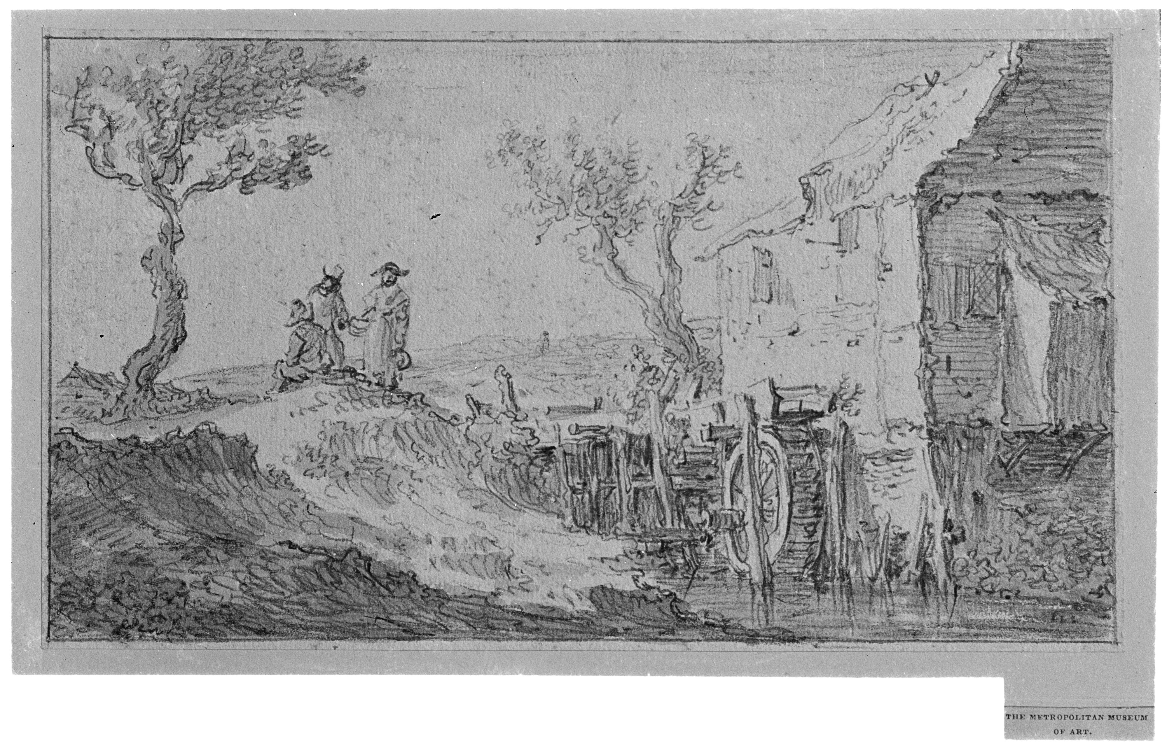 4000x2565 Filethe Water Mill Met 3029.jpg - Water Mill Sketch