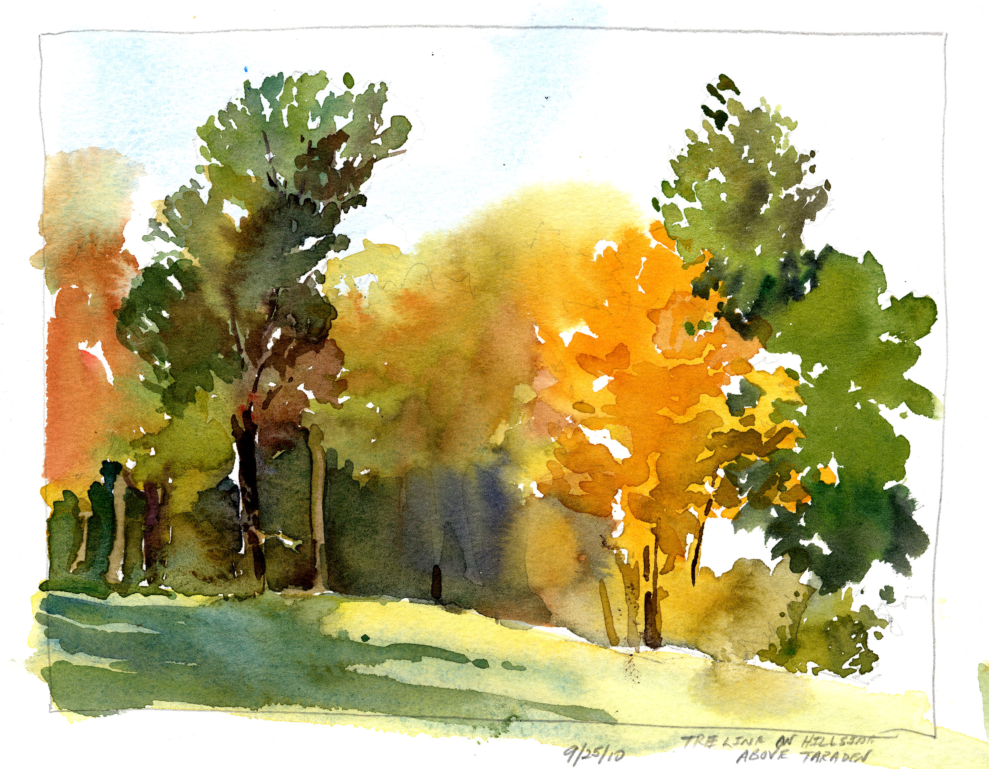 3299x2567 Plein Air Watercolor Sketches Tony Conner Artists Blog - Water Paint Sketch