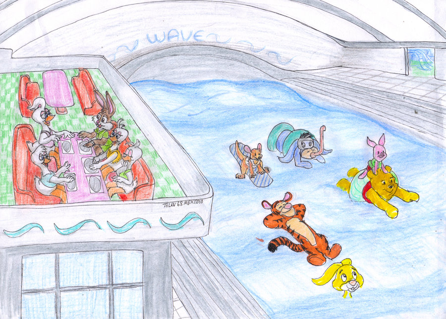 900x644 Water Park Wave Pool By Tolan68 - Water Park Sketch
