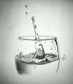 236x274 Pin By Mrs. C On Water Drops Drawings, Pencil - Water Pencil Sketch
