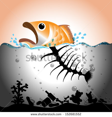 450x470 Collection Of Dirty Water Pollution Drawing High Quality - Water Pollution Sketch