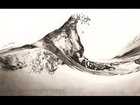 480x360 Living Water Drawing Realistic - Water Sketch